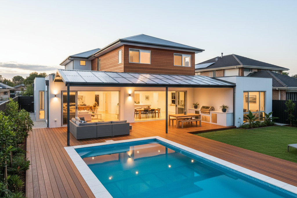 Fly Over Patio Roof Sydney: Ideal for Poolside Living